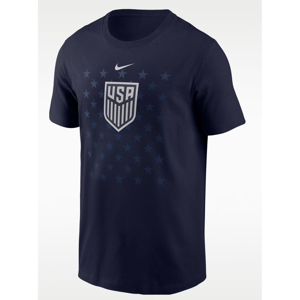 Nike USA Soccer T-Shirt Mens Medium Navy NWT Stars Crest Graphic Tee M11332